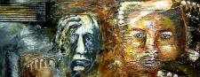 My paintings speak out  -  Nanje John, Belgium-based Cameroonian plastic artist