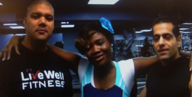 LIA and LIVEWELL Fitness trainers Mark and Tommy
